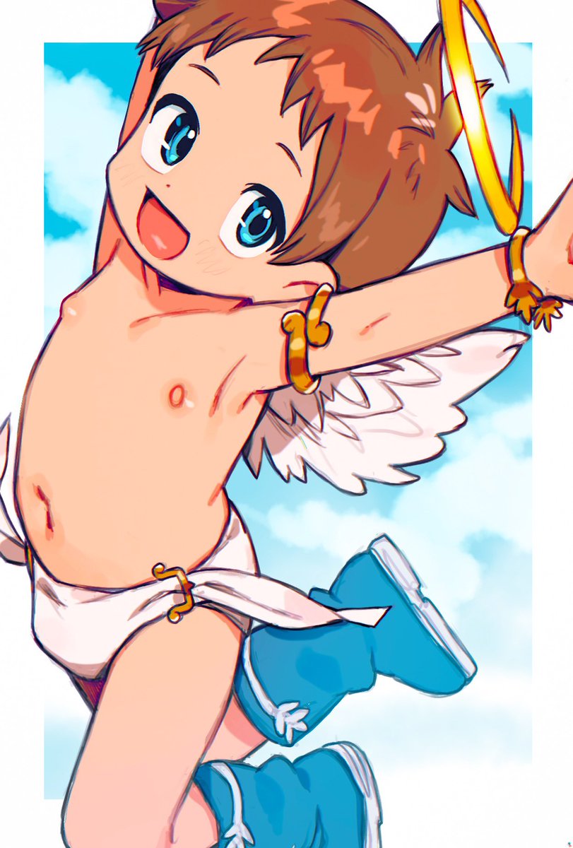 nemuriyagi_'s tweet photo. carefree cherub! 👼 https://t.co/i9JWu51jOI