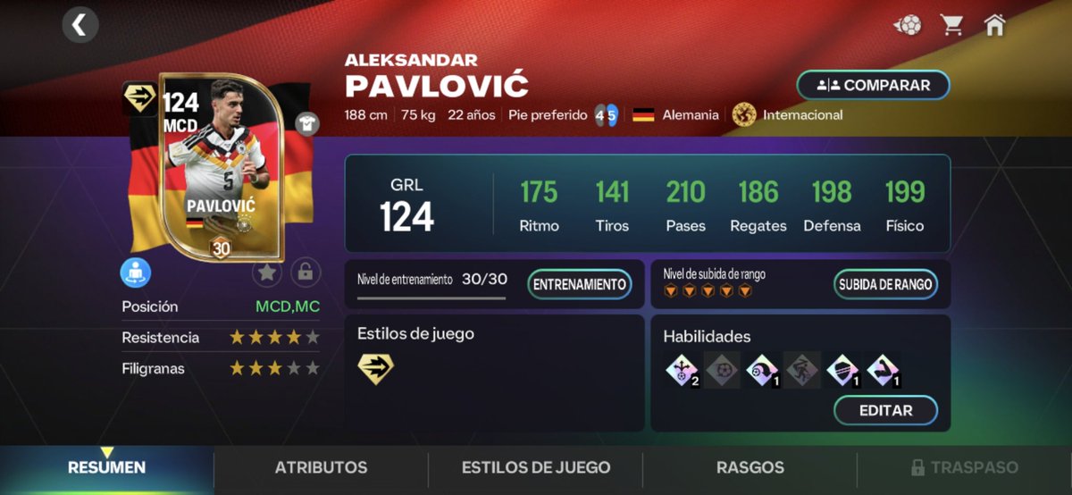 Andros303's tweet photo. ❤️🇩🇪FULL ALEMANIA 124 GRL❤️🇩🇪

Y com la llegada de Kimmich y Pavlovic unicamente falta ahorrar una monedas para Karl y fichas para Havertz 119 y Schloterbeck 119🙌 (Tristemende no habrá mas cartas ahora😞)
@tutiofifa @HDWolvie @HDWolvie @FrankH2H @DIOCFC_PAT0OO @Luis22FM https://t.co/uiDm6h1U7w
