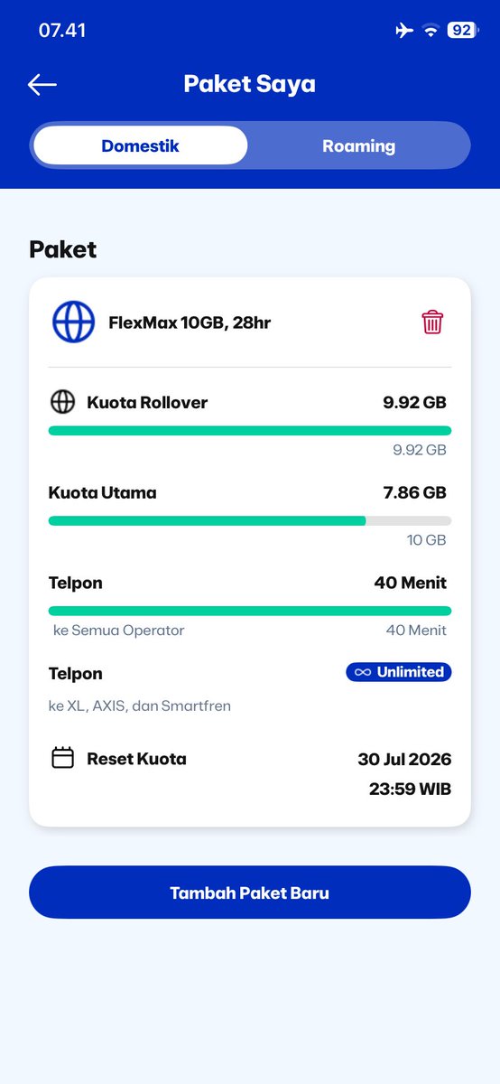 nuatzzz's tweet photo. halo admin, ini kenapa paket data saya ada tapi gabisa dipake? https://t.co/3hrxuk7Qlr