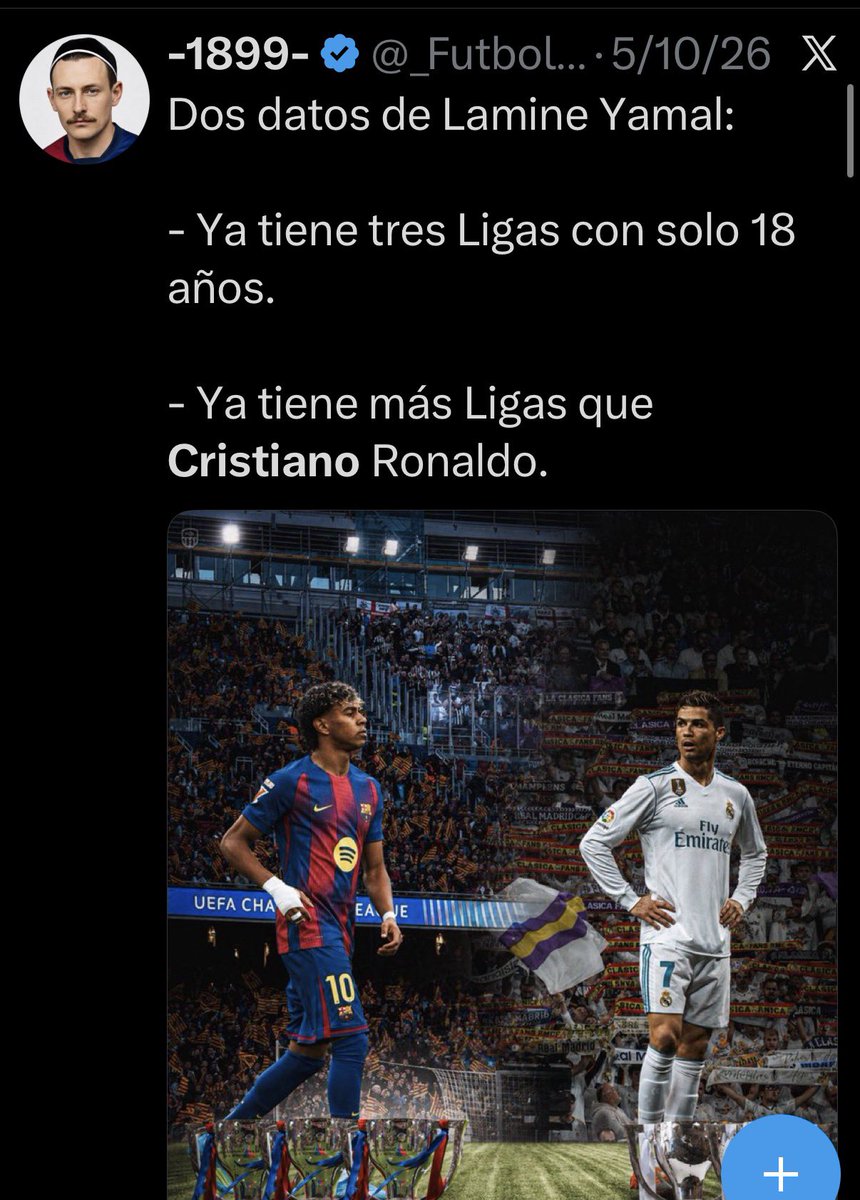 malemanreyes's tweet photo. @_Futbolero_ Vaya vaya. Y entonces tú tienes la de Cristiano porque hablas de él cada dos post 😂😂😂😂😂😂😂😂😂 https://t.co/DtWNvfYK7S