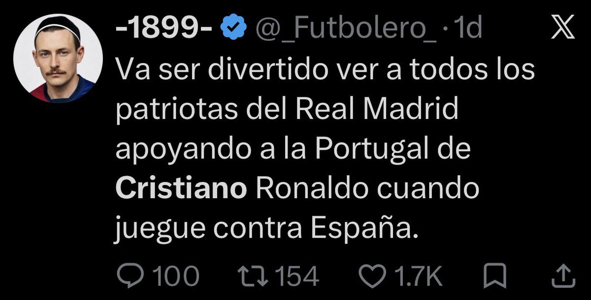 malemanreyes's tweet photo. @_Futbolero_ Vaya vaya. Y entonces tú tienes la de Cristiano porque hablas de él cada dos post 😂😂😂😂😂😂😂😂😂 https://t.co/DtWNvfYK7S