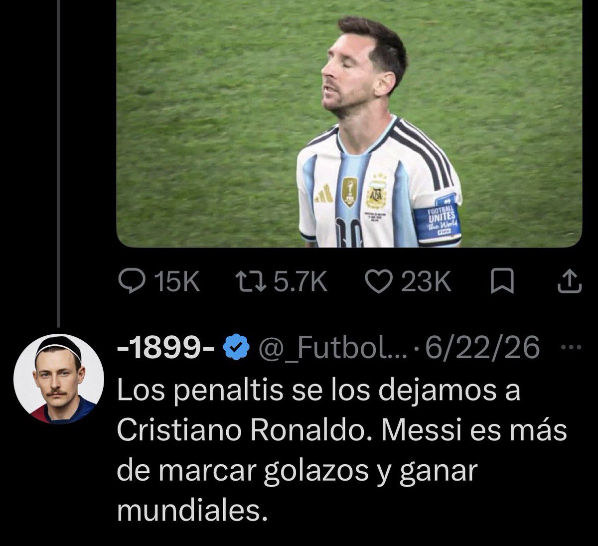malemanreyes's tweet photo. @_Futbolero_ Vaya vaya. Y entonces tú tienes la de Cristiano porque hablas de él cada dos post 😂😂😂😂😂😂😂😂😂 https://t.co/DtWNvfYK7S