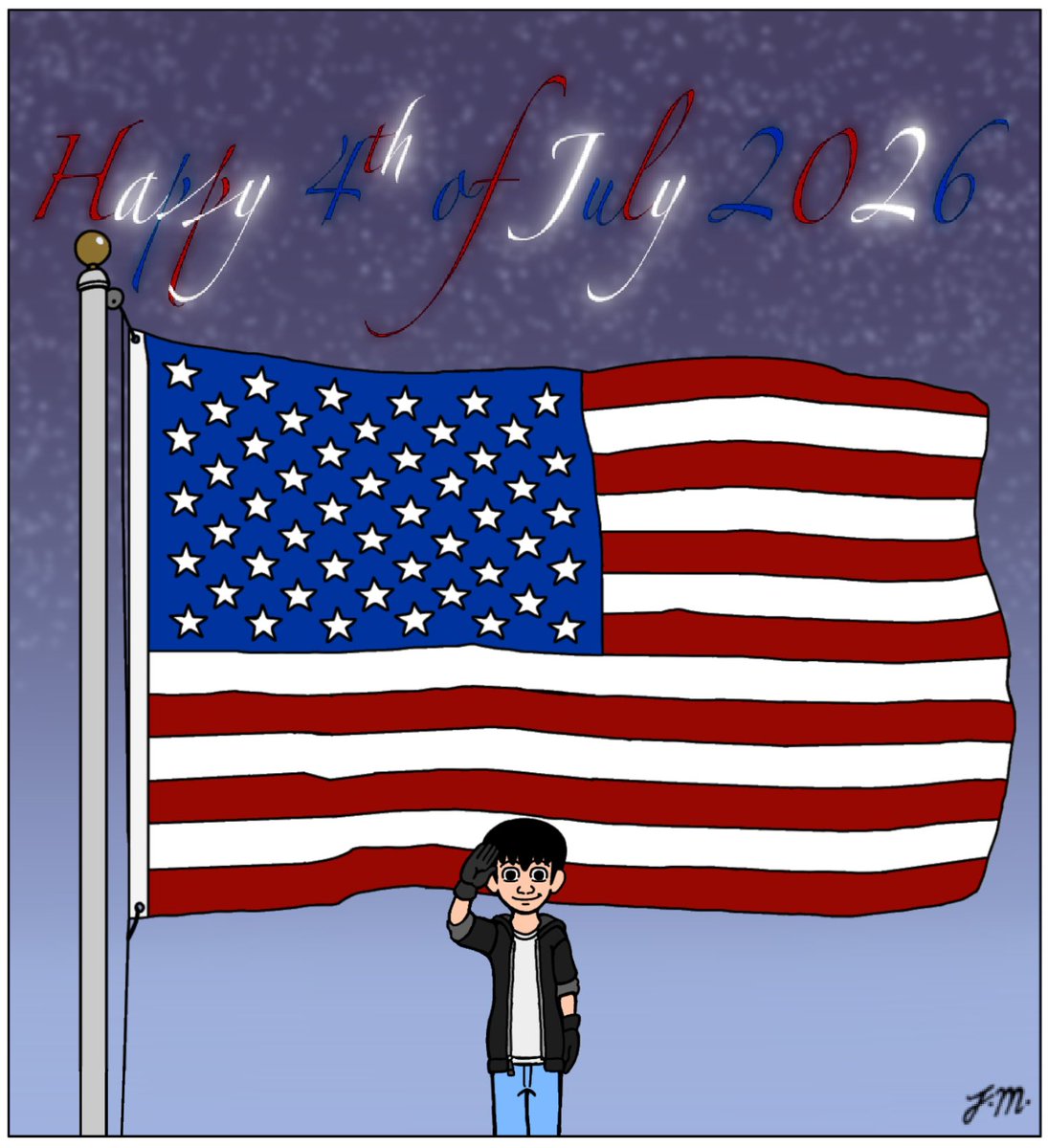 JManTheAngel2's tweet photo. Happy 4th of July 2026.
#jmantheangel #happy4thofjuly #happy4th #Happy4thAnniversary #fanart #4thofJuly #4th_of_July https://t.co/YaUWbwOvma