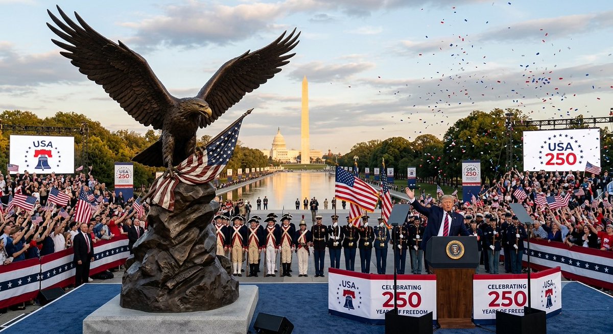 Studogg7's tweet photo. Happy 250th birthday America!!! God bless the USA! https://t.co/JRL5gwlsap
