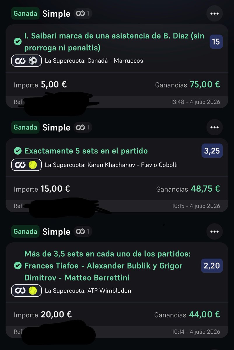 NovaBets__'s tweet photo. 💣 DÍA HISTÓRICO EN NOVABETS 💣

Hoy han entrado:

🟢 15.00 ✅
🟢 3.40 ✅
🟢 3.25 ✅
🟢 2.35 ✅
🟢 2.20 ✅
🟢 2.00 ✅

Cuando hay valor… se aprovecha. 📊🔥

Bienvenidos a NOVABETS. 🚀 https://t.co/hdnmEMqpn8