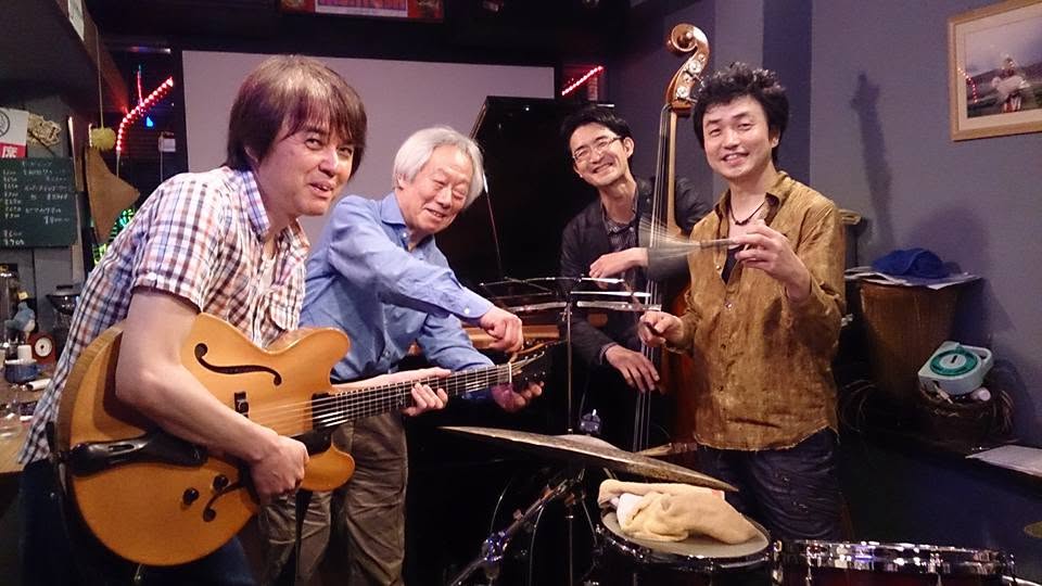 toshnuno's tweet photo. 大学ジャズ研の大先輩大口純一郎さん、お誕生日おめでとうございます🎊🍾。喜寿にしてバリバリのライブスケジュール。そのエネルギー、尊敬＆目標にします🙇‍♂️。新たな1年を元気にお過ごしくださいね。 https://t.co/CR2Uy0Mg4Y