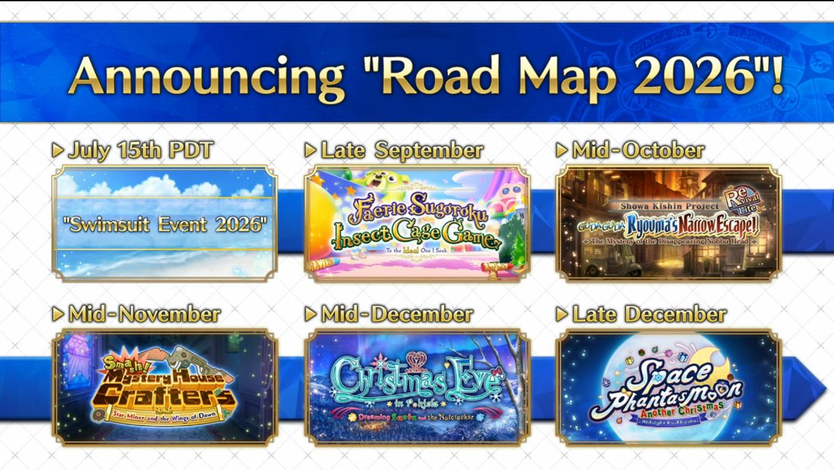 irucult's tweet photo. WAIT, they put the Gudaguda 6 rerun that was scheduled for April 2027 (before OC4) to Mid-October 2026 in this roadmap https://t.co/z2Ar50sOD0