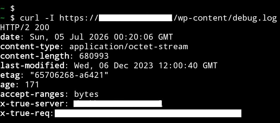 Cyb3rX7u's tweet photo. #Day5 of #Cybersecurity
I found a responsible disclosure program where the target uses wordpress. I used WPScan to scan the target for vulnerability.
I discovered "debug.log" exposed. So I checked for creds, nothing. Anyway reported.
#VDP #BugBounty #WordPress https://t.co/rmaodCvP8E