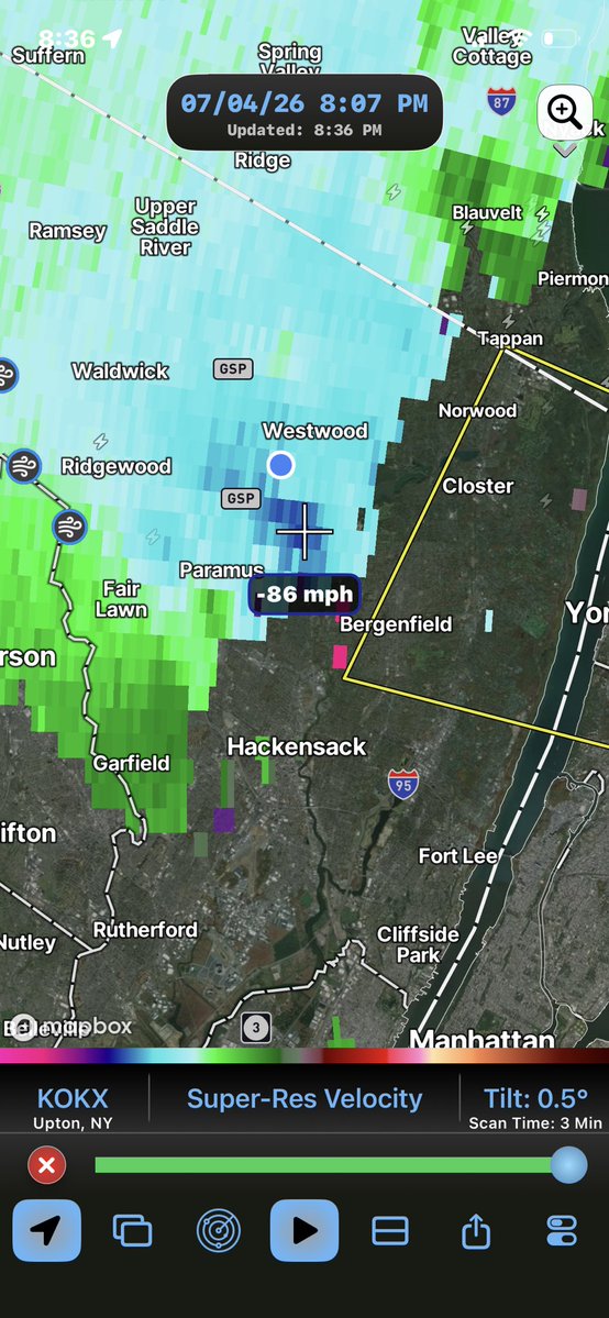 quinti1ianth0ny's tweet photo. Likely microburst in westwood nj @AriWeather @WeatherNation https://t.co/7qlCwCf37z
