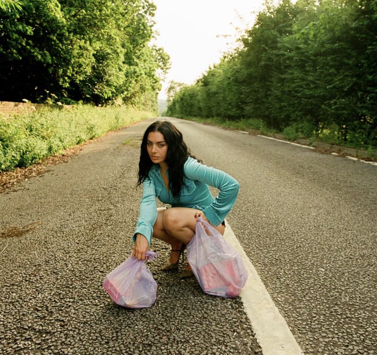 leaaxcx's tweet photo. charli on the set of the best music video of the year https://t.co/zwTOr9RItP