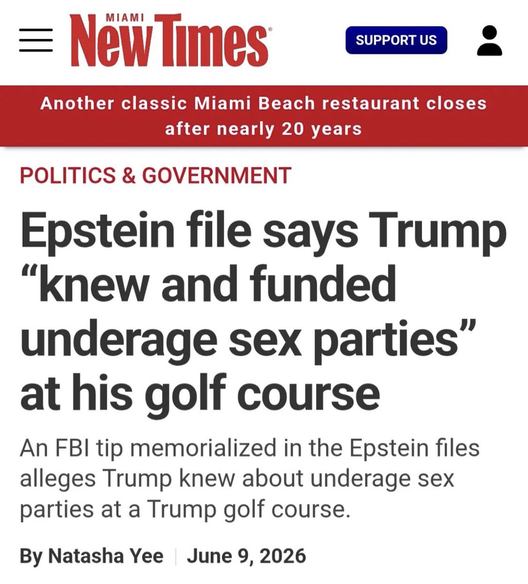 jetsjets's tweet photo. @CBSNews A corrupt bride to our self enriching bottomlessly corrupt child rapist president https://t.co/jIpBvYvFyS