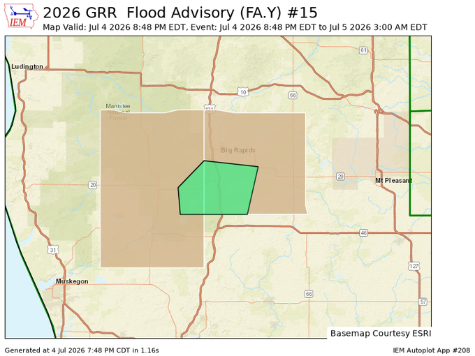 wxlevim's tweet photo. ⚠️🌊 Flood Advisory!

📍Eastern Newaygo and Western Mecosta Counties https://t.co/pwqrIhdqRS