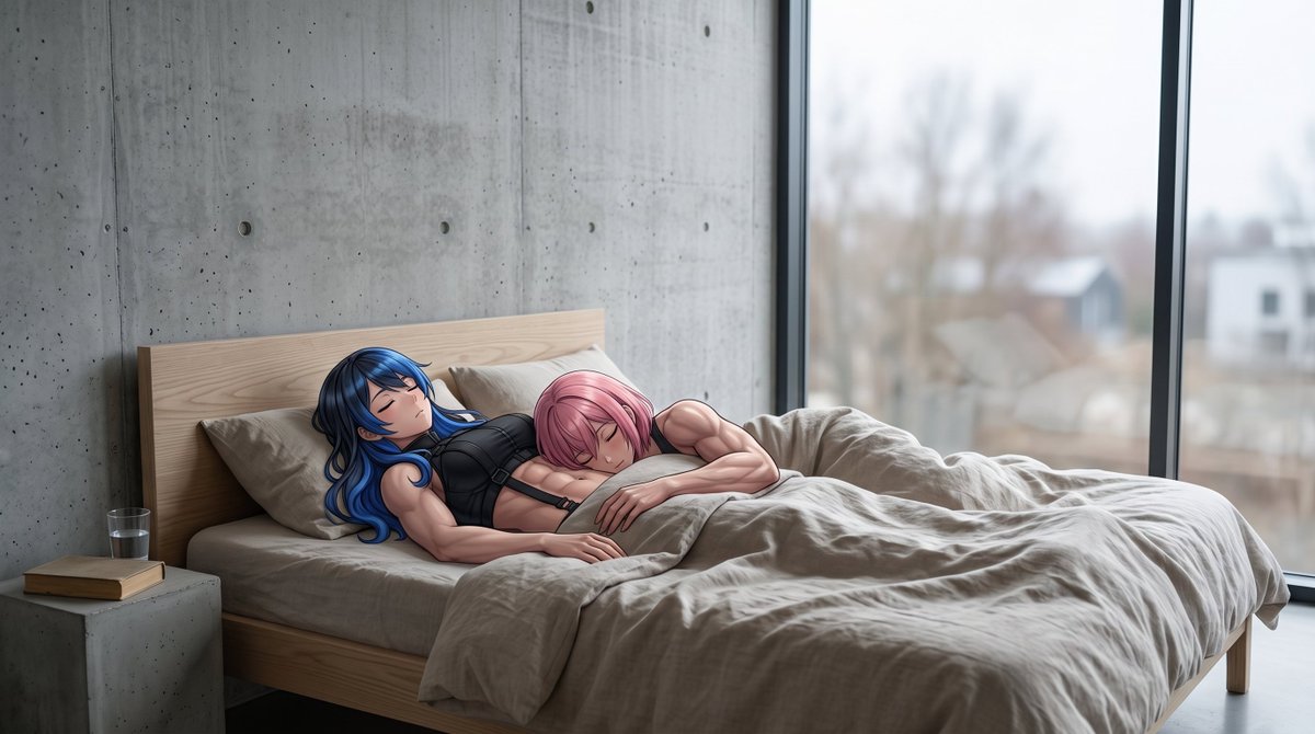 BlackCap_AI's tweet photo. 桜桃心愛は BlackCap の腹筋を枕にして眠る。
こうすると良く熟睡できるそうです。🥰
#AIイラスト #AIart #BlackCapAI https://t.co/l3ZfTPaMNc