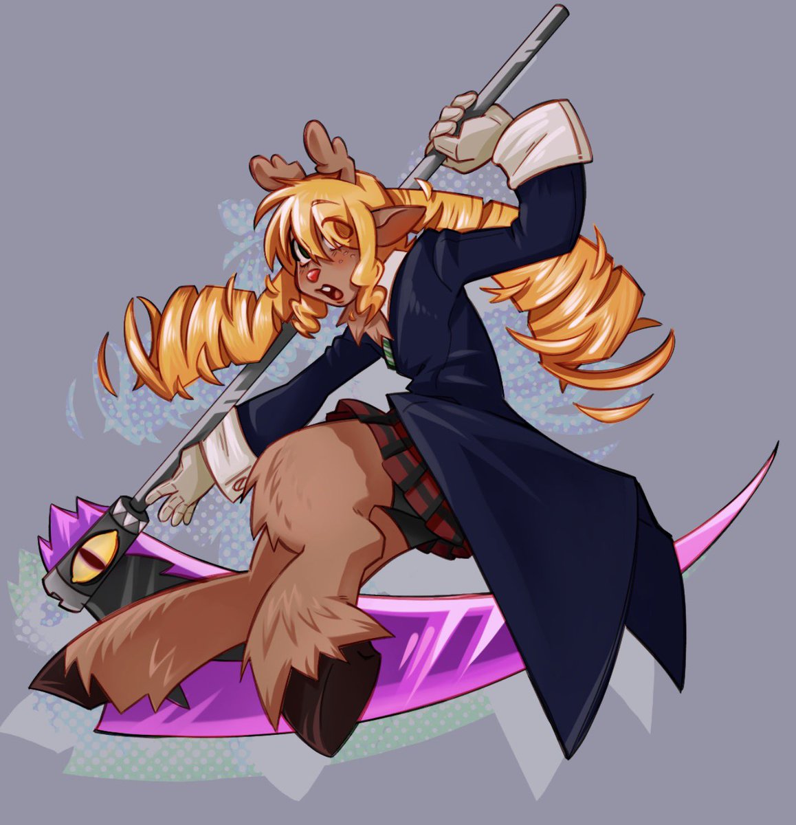 poodly_noodly's tweet photo. Paused art fight to draw nothin but bullshit 
Also Susie was a really quick scribble so ignore the shitty colors lmao https://t.co/SR7BNZFYNv