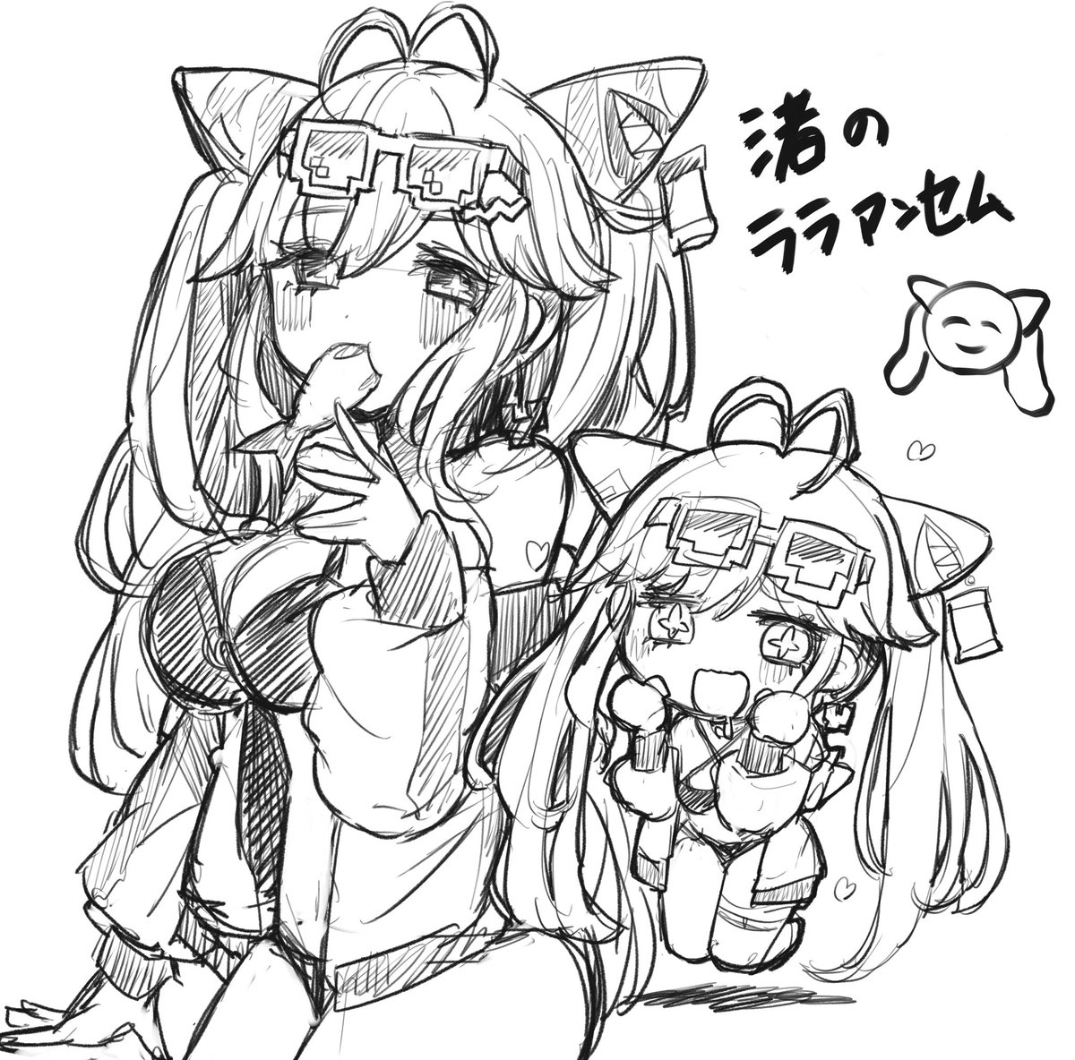 kznk5000's tweet photo. 水着ララアンセム　落書き https://t.co/0S7D39kCkf