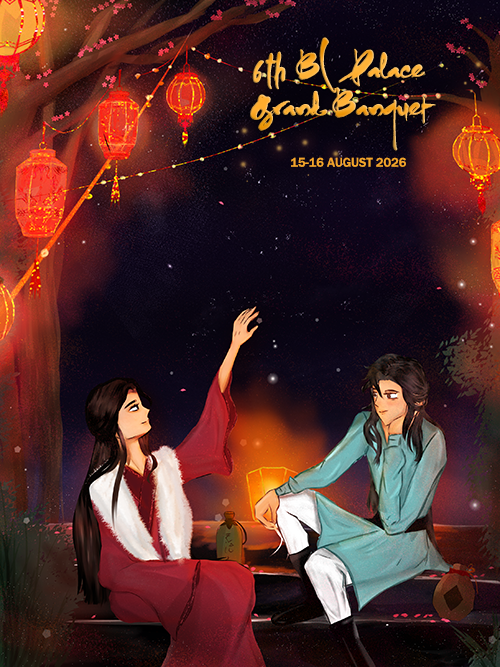 BLPalace's tweet photo. Don't forget that the BL Palace Banquet is happening next month, 15-16 August! Put it in your calendars!!!

The outline of the schedule is here:

https://t.co/pk7WOEF4NH

Art by tomato-cultivator ❤️ https://t.co/WWFgf42qw5