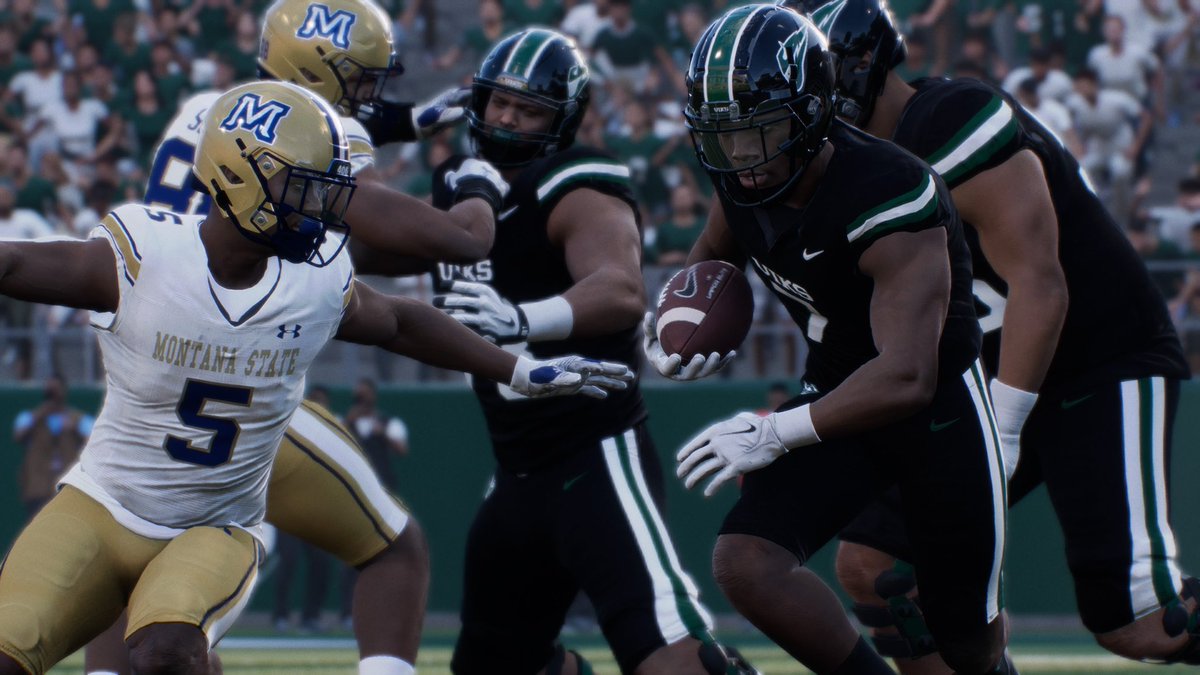 yadattrey's tweet photo. Portland State Vikings now available on CFB 27 TeamBuilder! Search user ‘YaDatTrey’ #CFB27 @EASPORTS https://t.co/0JgJ6k9r3t