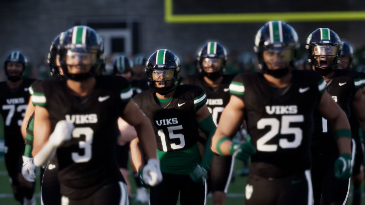 yadattrey's tweet photo. Portland State Vikings now available on CFB 27 TeamBuilder! Search user ‘YaDatTrey’ #CFB27 @EASPORTS https://t.co/0JgJ6k9r3t