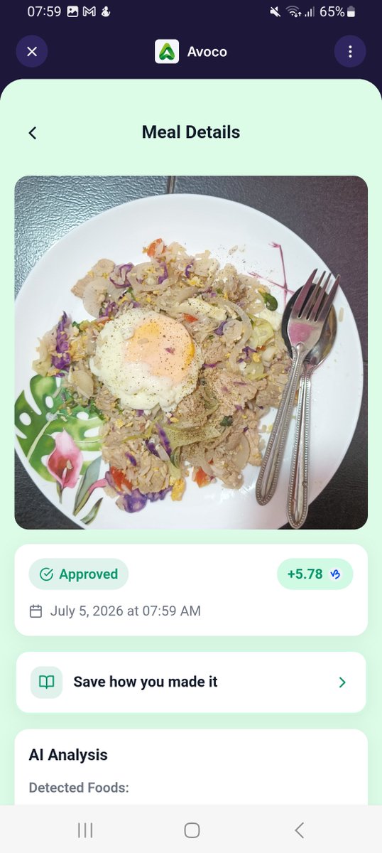 MyuraPhasu73047's tweet photo. Just earned 5.78 B3TR with @avoco_app for eating healthy! 🥗💚

Turn your healthy meal choices into crypto rewards. Join me and start earning today! 🌱✨

#Avoco #Vechain #B3TR #VebetterDAO

https://t.co/euyZ9iAqkN https://t.co/rejm9GeSRU