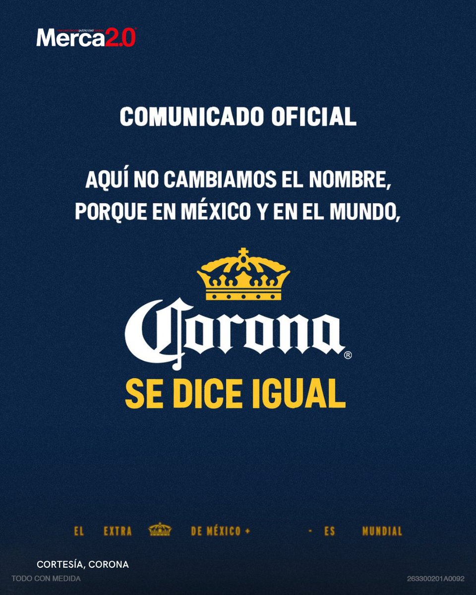Merca20's tweet photo. En el marketing deportivo hay campañas millonarias que tardan meses en desarrollarse y otras que nacen en cuestión de horas.  La decisión de las marcas de traducir sus nombres al español previo al encuentro entre México e Inglaterra en los octavos de final del Mundial 2026. https://t.co/jNn8MfXrIL