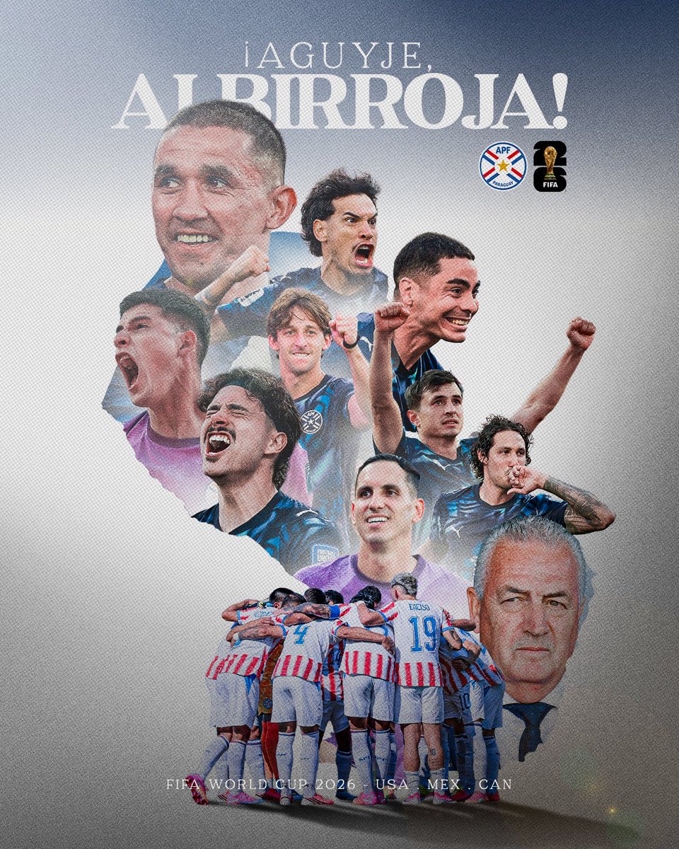 CCP1912oficial's tweet photo. Nuestro país volvió a creer y a ilusionarse. El orgullo de todos los paraguayos es enorme, porque nos representaron con: Corazón, Coraje y Pasión ❤️🤍

¡Aguyje, Albirroja! 🇵🇾 https://t.co/tL4lIPtp6n
