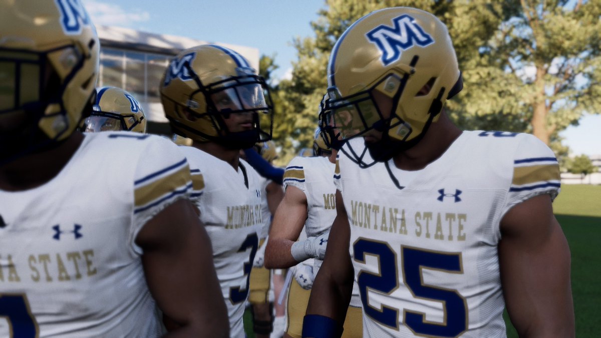yadattrey's tweet photo. Montana State Bobcats now available on CFB 27 TeamBuilder! Search user ‘YaDatTrey’ #CFB27 @EASPORTS https://t.co/YEWIN7bmNH