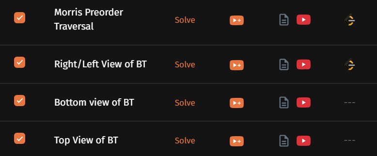 mightysimran's tweet photo. Day 34 #SDESheetChallenge 

3 problems.  

- morris preorder traversal 
- left/right view 
- bottom/top view 

learned that a tree can be given horizontal coordinates. left -1, right +1, and that alone solved top/bottom view of BT today.  

thread (1/10)

@takeUforward_ https://t.co/t1sI6PBMpU