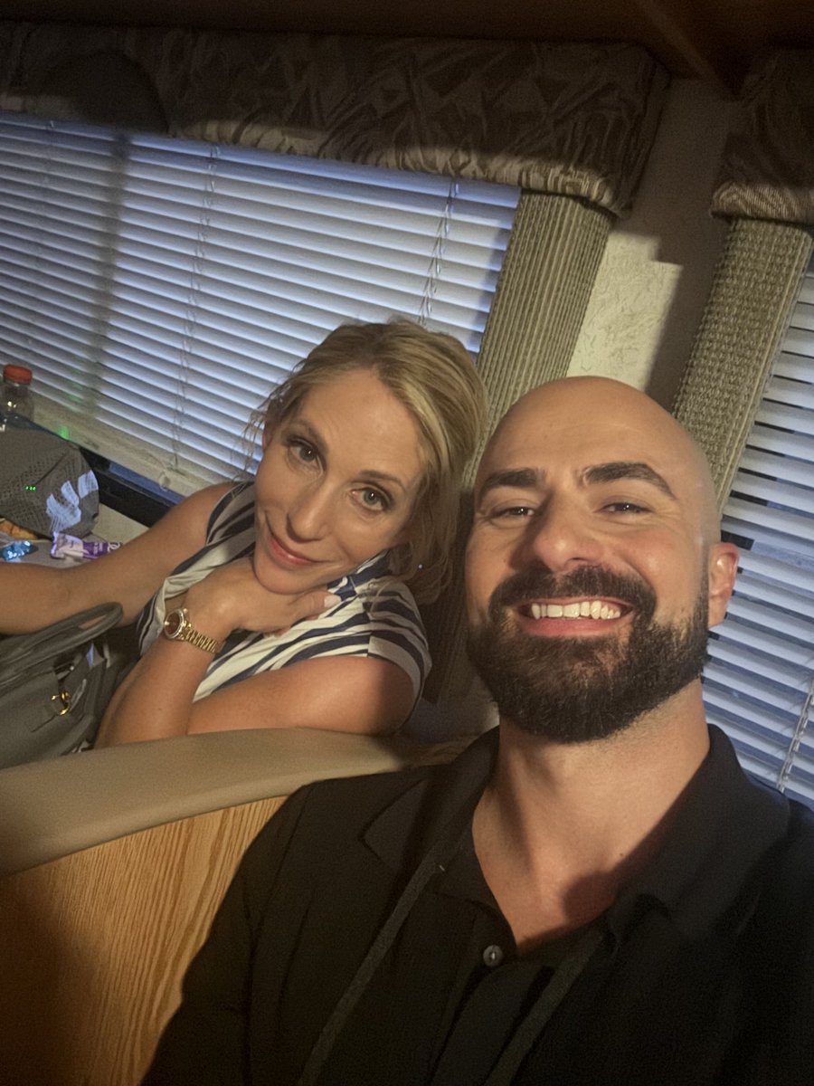 DanaBashCNN's tweet photo. Everyone evacuated from the mall bc of impending storms - Including @Boris_Sanchez and me and our amazing crew. https://t.co/QpnPBI9uPm