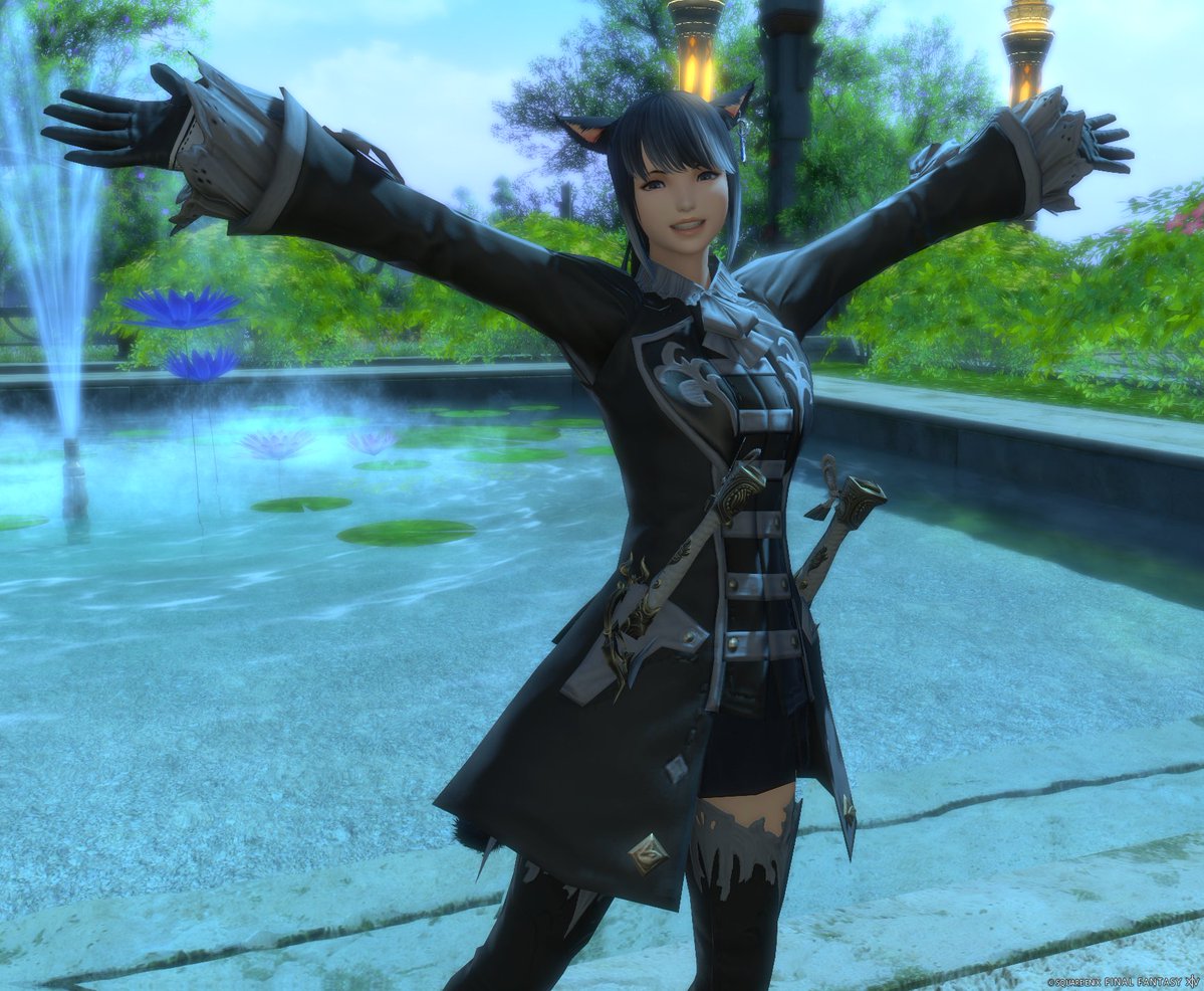 Camwada1192's tweet photo. おはミコ～🐈🐈
本日の1枚📸
日曜日はまったりと😁👍
#ff14 
#ff14SS 
#おはミコ https://t.co/X9NX9VUDBM