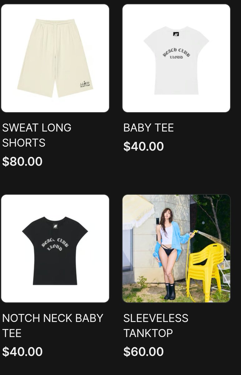 LALISASCRAVE's tweet photo. 🚨🚨LLOUD has officially launched the LLOUD BEACH CLUB collection 

Shop now: https://t.co/ivAX92UNf9 https://t.co/HpBcssbCsW