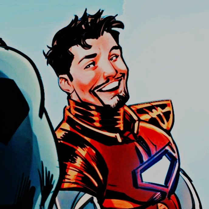 TheMan0fIron's tweet photo. Blue Beetle? doesn't ring a bell. 
was he... bitten by a radioactive beetle? 

.. 
that was a joke. probably wouldn't get it https://t.co/IotuAOoKjI