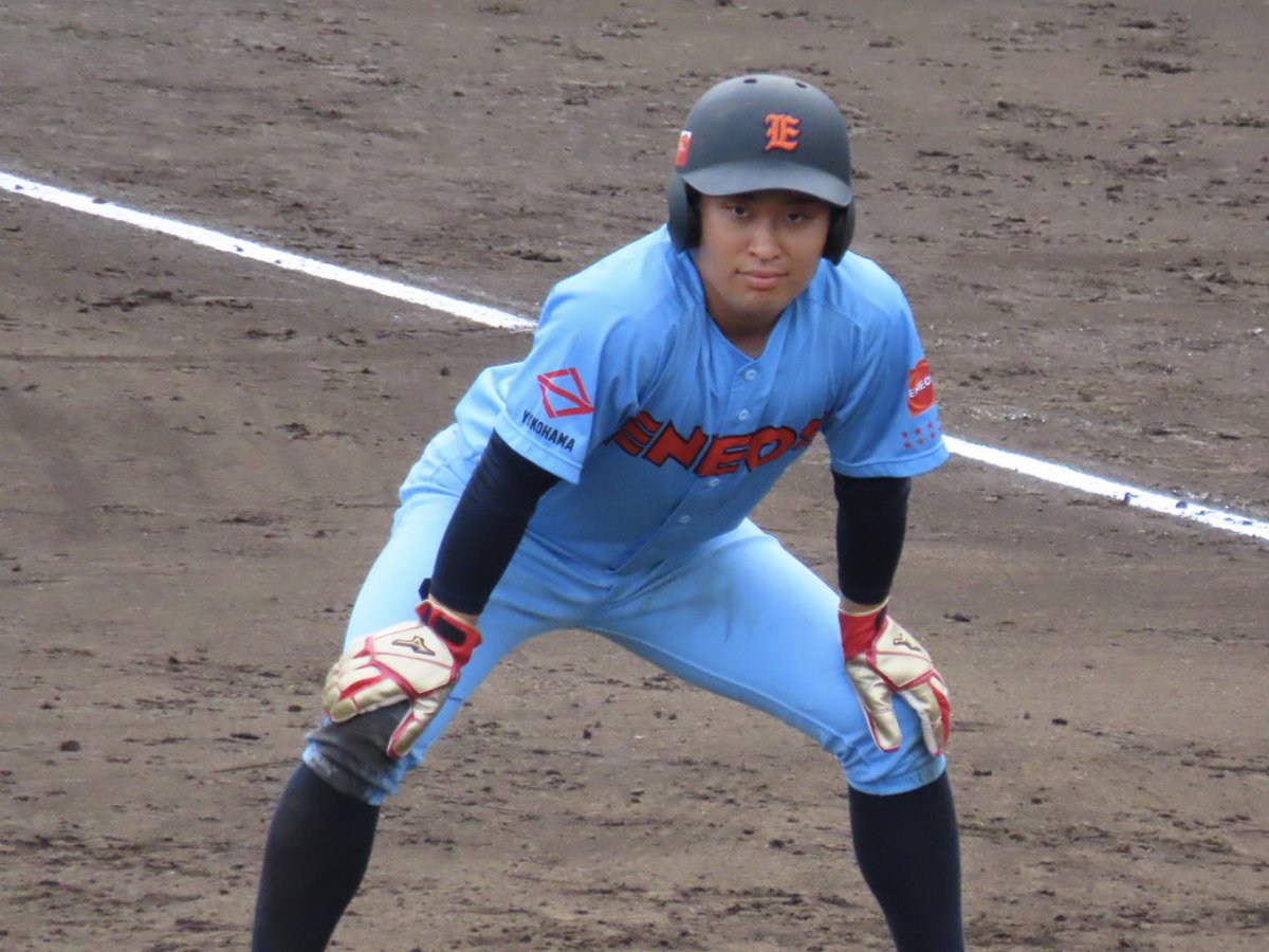RT_DHJYGD's tweet photo. 侍ジャパン大学日本代表直前合宿🏟️ENEOSとの練習試合⚾️2塁打を含む2安打の活躍のENEOSの植田くん🤓タイムリーヒットを打った猿くん🐒ヒットを打った篠原くんと境野くん😃 https://t.co/4otAz0cAzY