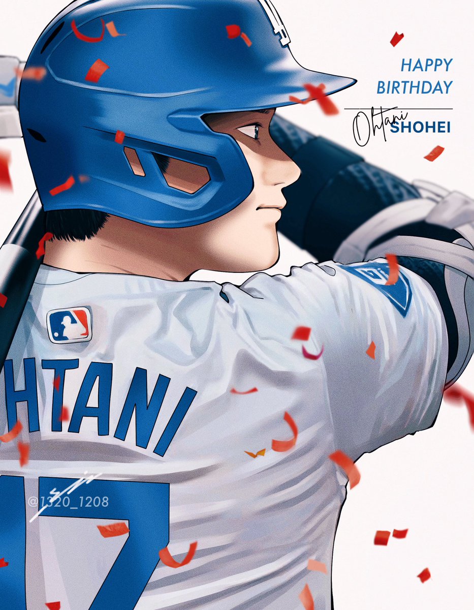 1320_1208's tweet photo. 大谷さん Happy Birthday 🎉(ᴖ ̫ᴖ  )♪
素敵な一年になりますように（過去絵 🙏🏻） https://t.co/dcU0VQrVM4