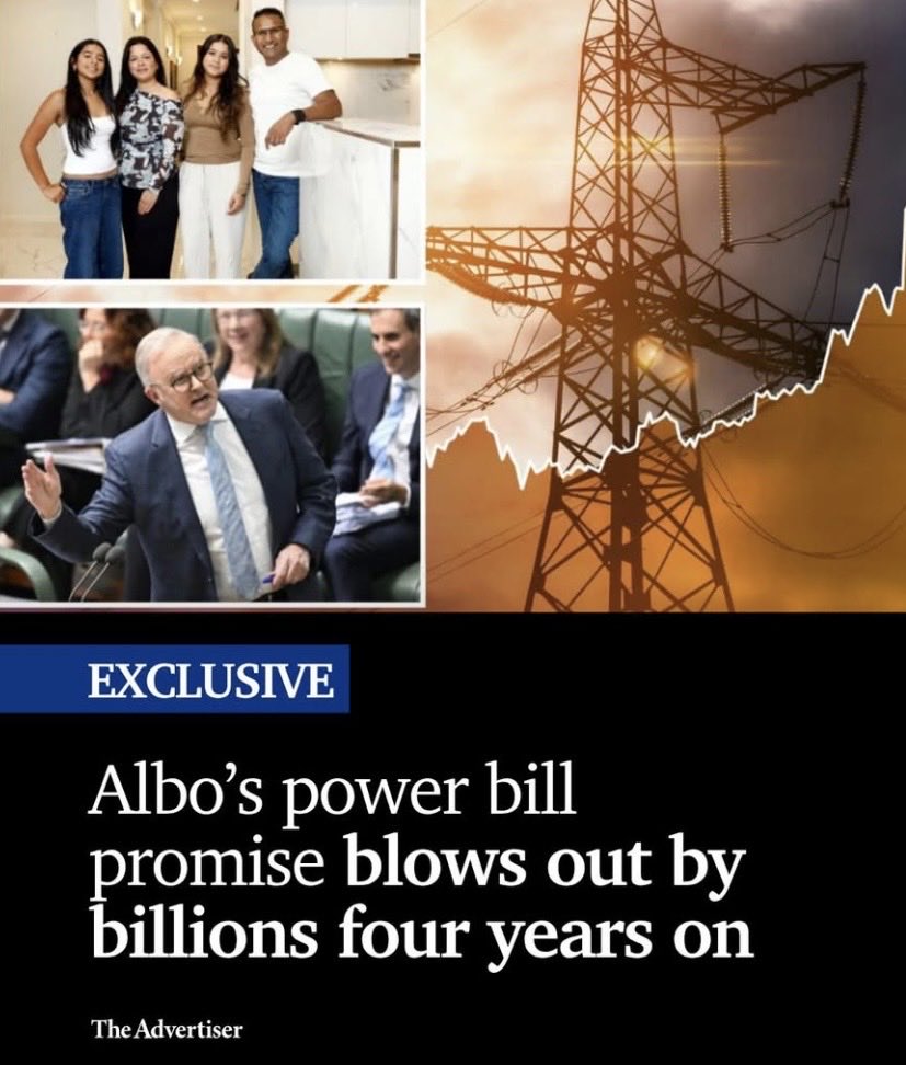 AussieVal10's tweet photo. We have all paid  $23 billion extra for electricity since this lying scumbag came into his Prime Moocher position.

Politicians can not be trusted. EVER! https://t.co/BH6MLslCAY