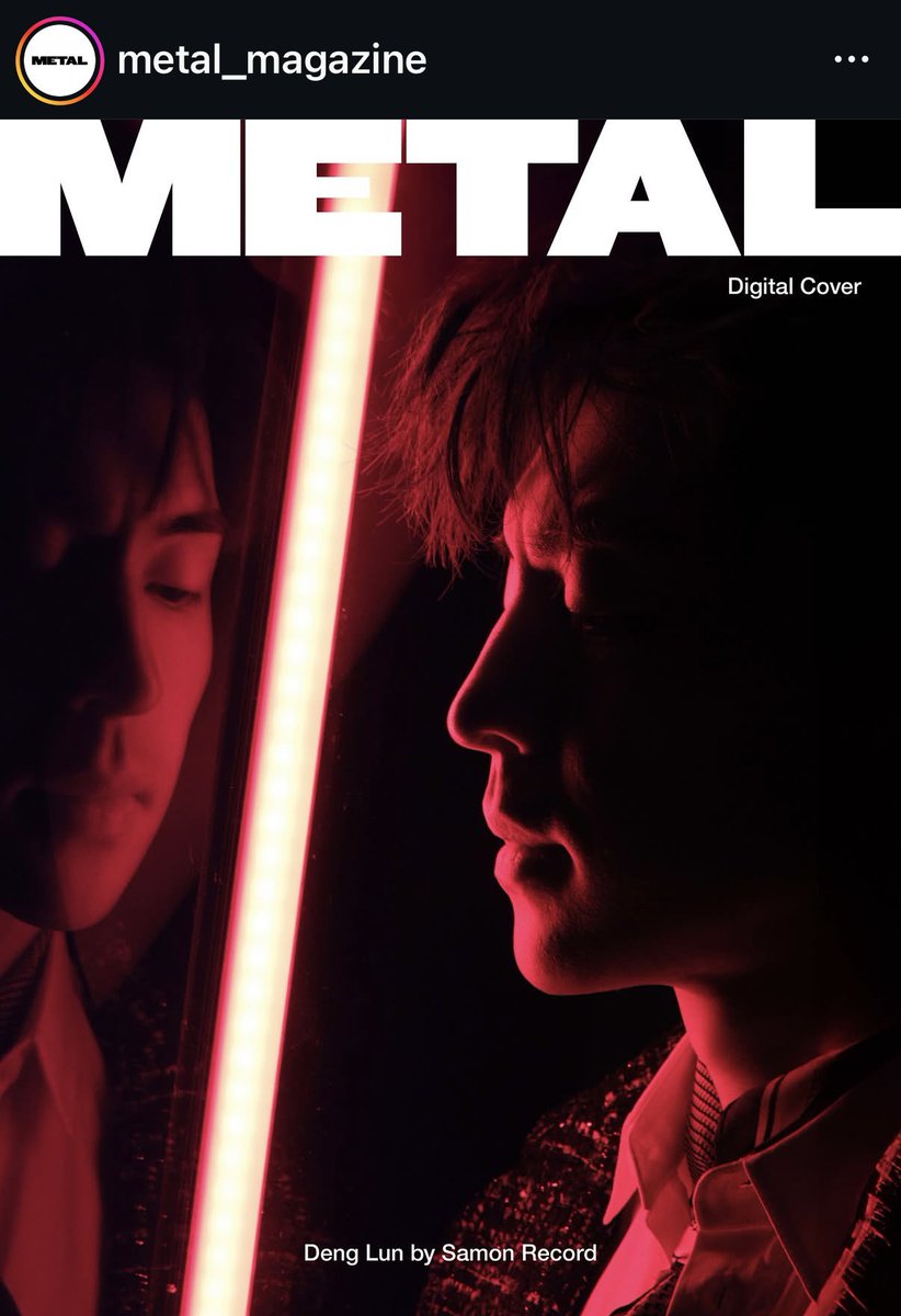 OporAllenDeng's tweet photo. 2026.07.04 [Update]
邓伦 × METAL Magazine 2026
#denglun #邓伦 https://t.co/HO4U78wMpz