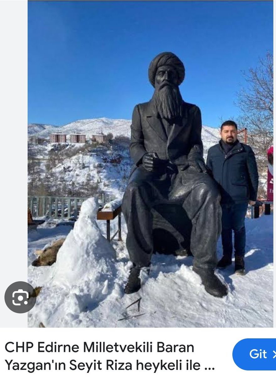 SbgCem's tweet photo. @pumpanaliz @BilalSelimFiliz Evet hatta biri direkt Seyit Rıza heykeli ile poz veriyor. https://t.co/uJlJbzhpRN