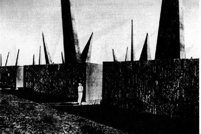 CorpseCorpsGame's tweet photo. Trying to recreate the "Markers to Deter Inadvertent Human Intrusion" as described in the Sandia Report, of the "This place is not a place of honor" fame) #gamedev #indiedev #screenshotsaturday https://t.co/oaOed39aB8