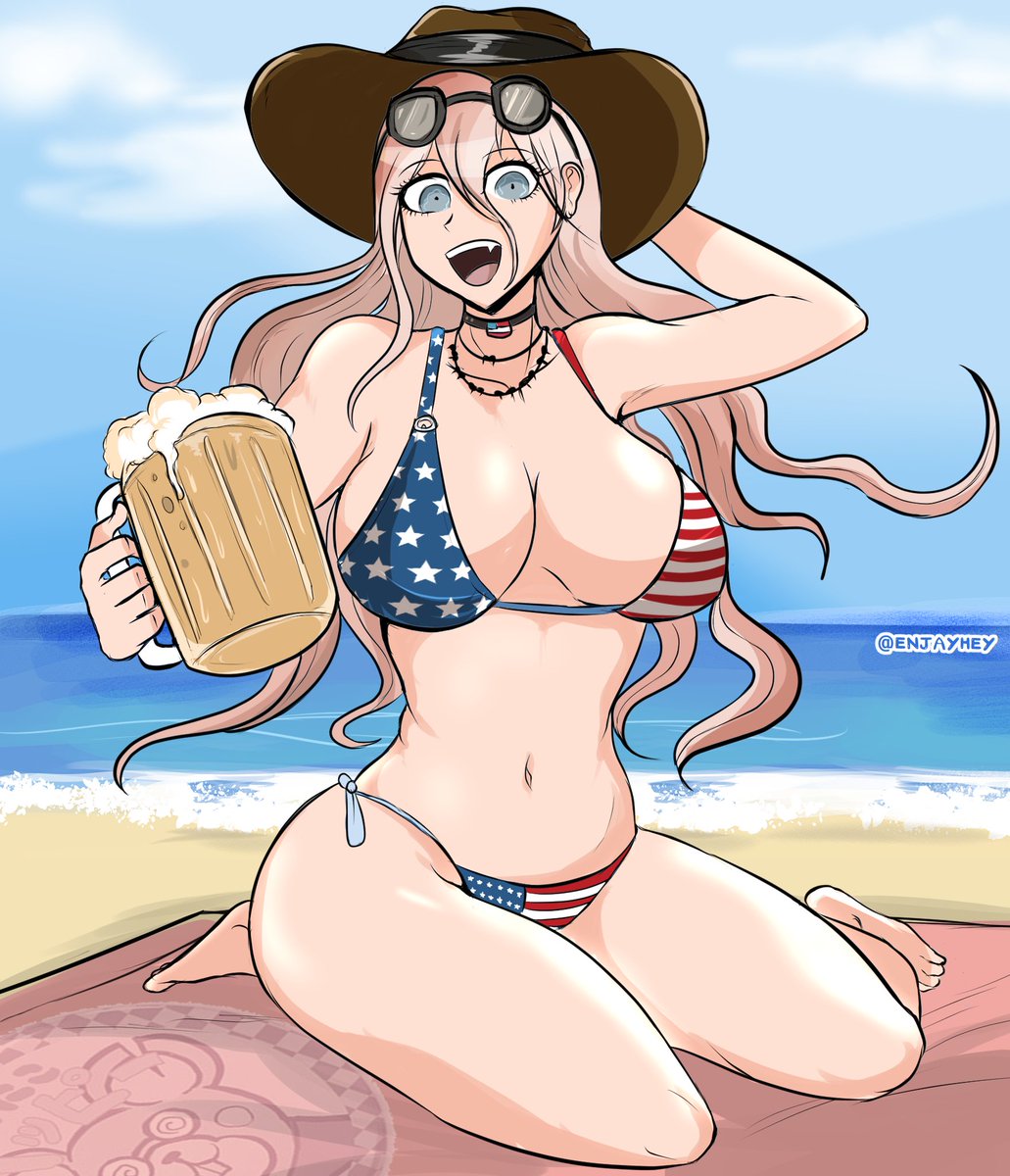 EnjayHey's tweet photo. May everyone have a happy 4th of July! 
#4thJuly #danganronpa https://t.co/chJo8iRyb3