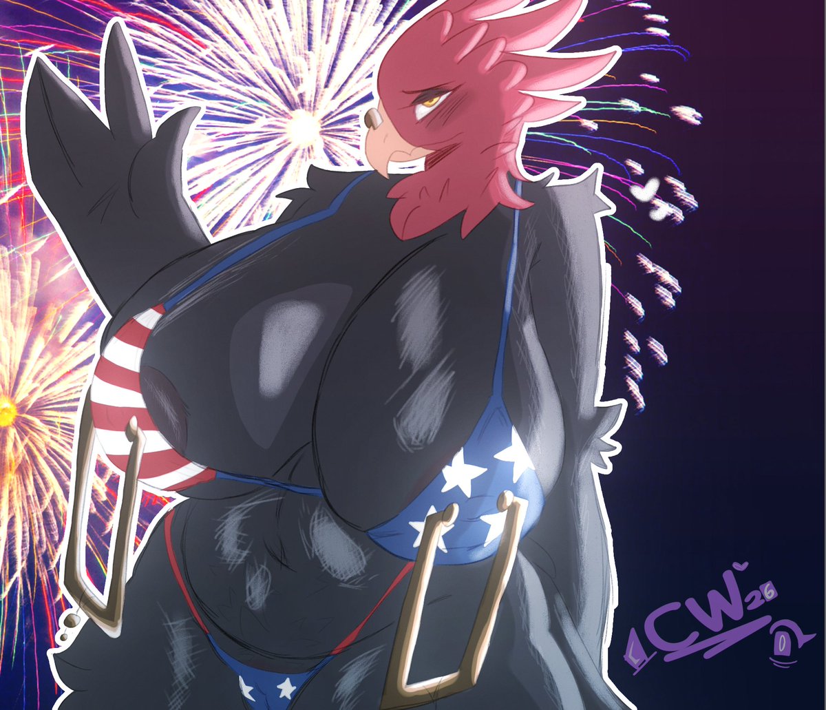 C4RTOONWIZZARD's tweet photo. Arietta doodle
Happy 4th of July 🇺🇲🦅
250th birthday to the US

#furry_nsfw #furryㅤㅤㅤ #avian #eagle #Drawing #USA   #NSFWㅤㅤㅤㅤㅤㅤ https://t.co/W8LS26u3ol