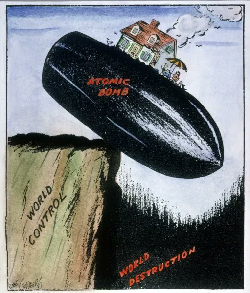CalBearsHistory's tweet photo. In 1948, Rube Goldberg received the Pulitzer Prize for his editorial cartoon "Peace Today," a warning against atomic weapons. He was the first president of the National Cartoonists Society, which has named its annual award to to cartoonists, "The Reuben Award." https://t.co/wOjwl0mUqA