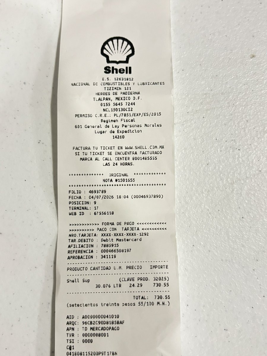 jules2427's tweet photo. @Profeco la gasolinera Shell ubicada en Picacho Ajusco esquina Tizimin Col. Héroes de Padierna, Tlalpan, CDMX está cobrando $24.29 el litro. @GobiernoMX @Claudiashein @AtencionProfeco https://t.co/1D7zJnlioB