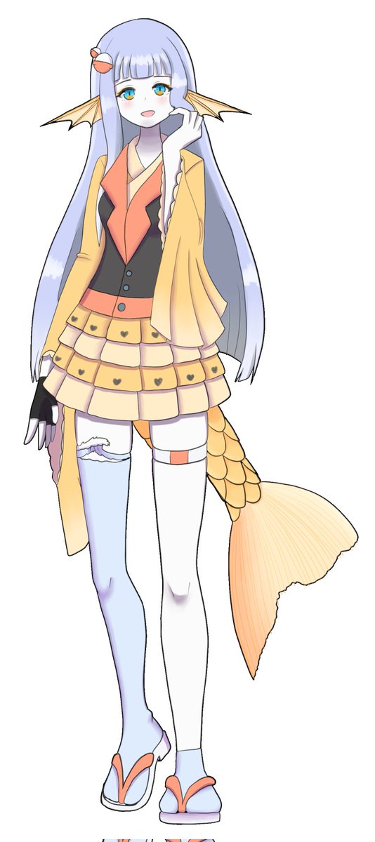 KweaserC's tweet photo. OC: Lyra
Drawn By: @Biresu01 
Fish Idol Arbiter lol https://t.co/c4iJwLmZ9U