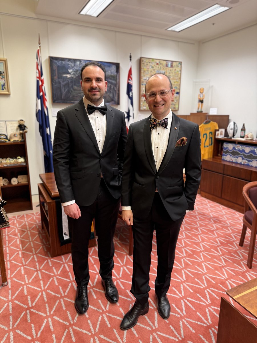 gdigiorgio's tweet photo. First Midwinter Ball with @SenRaffCiccone ✅️🤵
#auspol #midwinterball https://t.co/BBRfYjPMKO