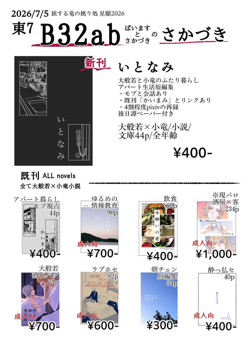 r_mn_l's tweet photo. 本日のイベント

設営できてます！(私は出かけていますが売り子さんがいます)
 東7ホール B32ab 

無配にはんこりゅのクリアカードもあります！ https://t.co/WqP1IQV2Ag