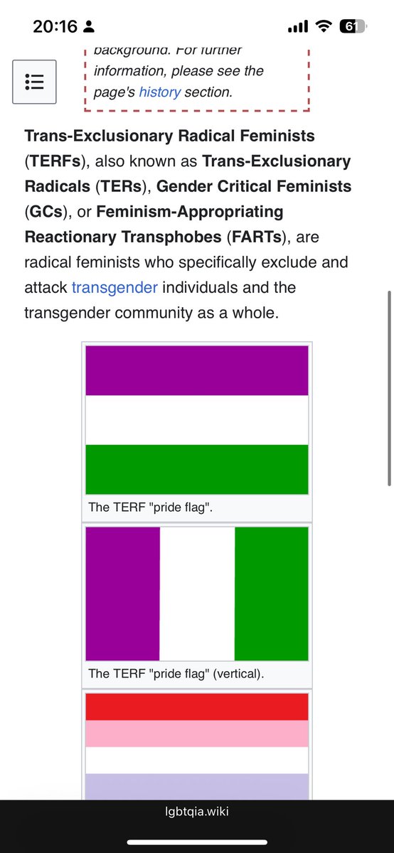 HamManTF's tweet photo. @monitor1ng @TheSchlanket its on the lgbtqia wiki so Im counting this as official https://t.co/oOZLuRrVte