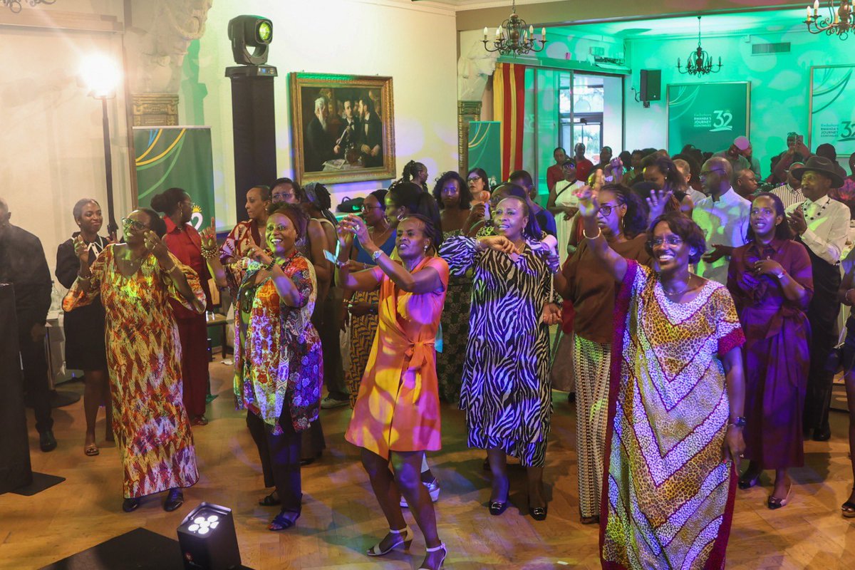 RwandaInGeneva's tweet photo. On July 4, 2026, Members of the Rwandan community and friends of Rwanda  from across Switzerland 🇨🇭 gathered to celebrate the 32nd Anniversary of Rwanda's Liberation#Kwibohora32 🇷🇼 https://t.co/4TcURxfluG