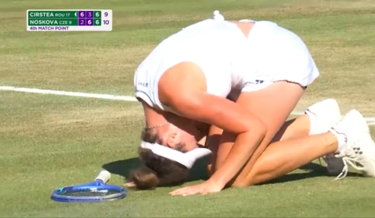 nelsoncong's tweet photo. @tennisimis What’s you comment about Noskova doing the exact same thing against a retiring player? https://t.co/XVHhHQCSL1
