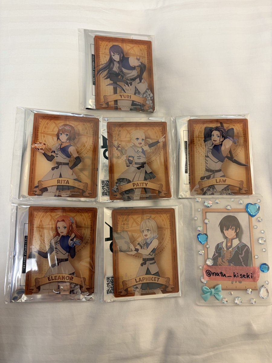 natu_kiseki's tweet photo. 【譲渡】テイルズ　テイフェス アクリルカード
譲)
★ユーリ､リタ､パティ､エレノア､ライフィセット､ロウ

求)
定価

友人分代理募集です
★は単体譲渡不可
★希望の場合は無印から同数必須
まとめての方優先

現地手渡し又は後日郵送

検索からでもお気軽にお声がけ下さい https://t.co/AfqGliPCxv