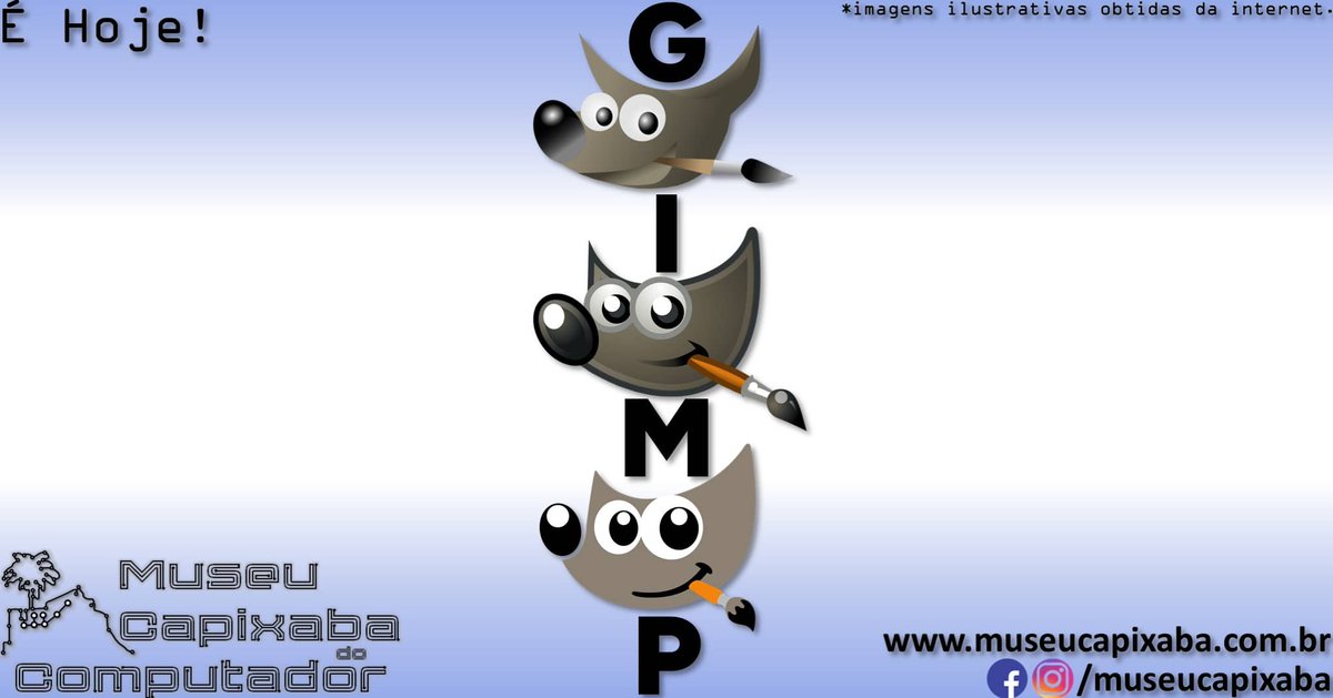 museucapixaba's tweet photo. ร hoje! O software GIMP v1.0 de 1998.
+em https://t.co/EikPY2Dq41
#MuseuCapixaba #mcc #รฉhoje #museu #onthisday #Tecnologia #ES #GIMP #GIMPDrawingKit #GIMPToolkit #GDK #GTK #GEGL #PeterMattis #SpencerKimball #Gnome #GNU #Linux #Motif #ScriptFu #TheGIMPTeam #Unix #Vala #Photoshop https://t.co/t1RlAzK7xt