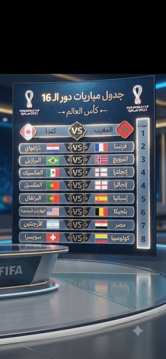 12_hamzah's tweet photo. 🏆 مسابقة توقّعات كأس العالم 2026 🏆🎯 دور الثمانية (ربع النهائي)

💰 قيمة الجائزة: 2000 ريال🤍 برعايةٍ كريمة من الداعمة الفاضلة #أمولة، تقديرًا منها لروح المنافسة وتشجيعًا للمشاركين.

شروط المشاركة:• توقع جميع مباريات دور الثمانية الموضحة في الصورة.• تُكتب جميع التوقعات في تغريدة واحدة فقط.• يحق لكل مشارك مشاركة واحدة فقط.• يمنع تعديل أو حذف التغريدة بعد نشرها.• عند تكرار التوقعات، يُعتمد أول توقّع منشور.• عند تساوي النقاط بين المتسابقين، تُجرى قرعة لاختيار الفائز.• أي توقع ناقص أو موزع على أكثر من تغريدة لن يُحتسب.

📢 مباريات البونص (3 مباريات):يشترط كتابة النتيجة الدقيقة للمباريات التالية:

🇪🇬 مصر: 7 نقاط🇲🇦 المغرب: 5 نقاط🇪🇸 إسبانيا: 3 نقاط

أما بقية مباريات دور الثمانية، فيكفي كتابة اسم المنتخب الفائز فقط.

مثال:✅ المغرب 3 × 0 كندا = المغرب✅ البرازيل × النرويج = البرازيل

⏳ آخر موعد لاستقبال التوقعات: يُعلن قبل انطلاق أول مباراة.

🥇 الفائز هو صاحب أعلى رصيد من التوقعات الصحيحة بعد ختام مباريات دور الثمانية.

نسأل الله التوفيق للجميع، وأن تكون منافسةً تليق بروح الرياضة، يسودها التحدي الشريف والاحترام المتبادل.🌹

#كأس_العالم_2026 #مسابقة_توقعات #مركاز_أهل_الحجاز